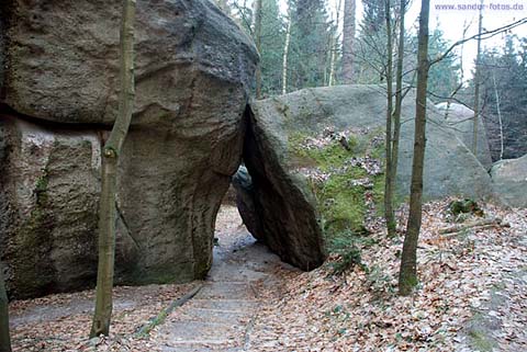 Oybin Zittauer Gebirge Sandsteinfelsen